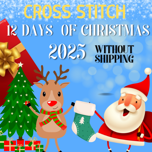 PRE-ORDER - CROSS STITCH - TCBQ 12 Days of Christmas Pick Up