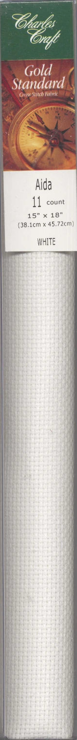 Aida Cloth 14ct White 15in x 18in Tube Pack