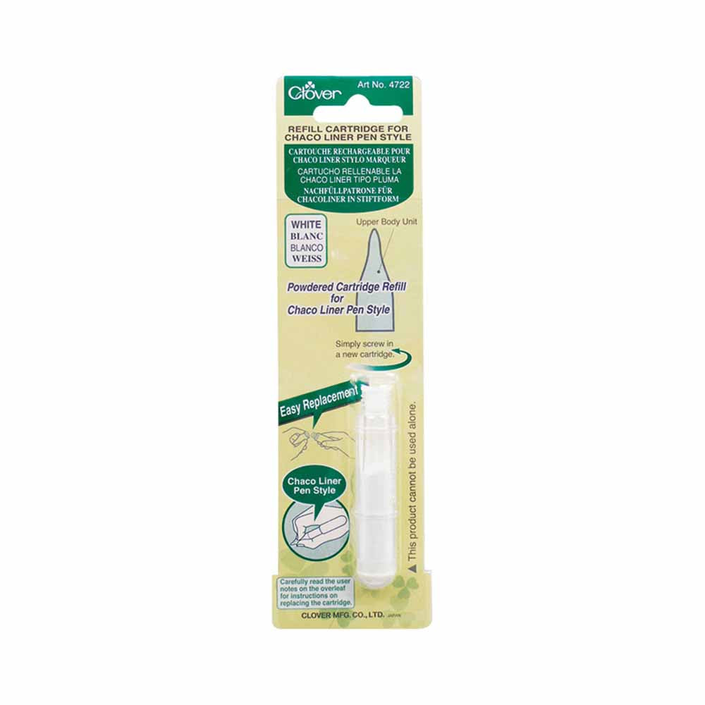 CLOVER 4722 Pen Style Chaco Liner Refill White