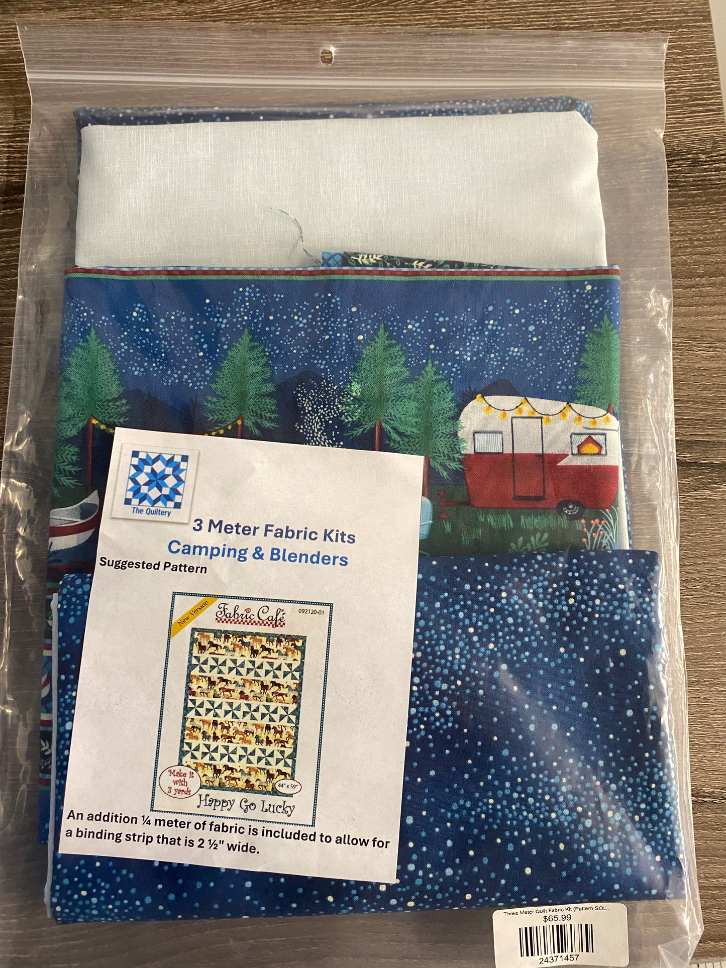 Camping Theme 3 Meter Fabric Kit (Pattern SOLD Separately)
