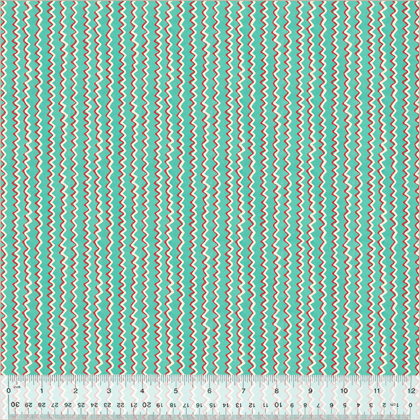 A Very Terry Christmas Chevron Stripe Turquoise
