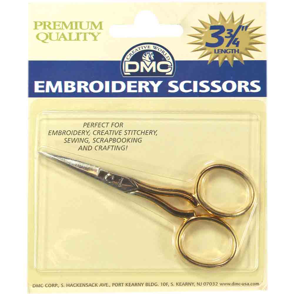 DMC Gold Handled 3 3/4" Embroidery Scissors
