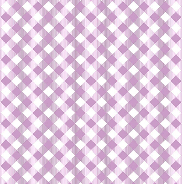 Enjoy The Ride Gingham Plaid Purple