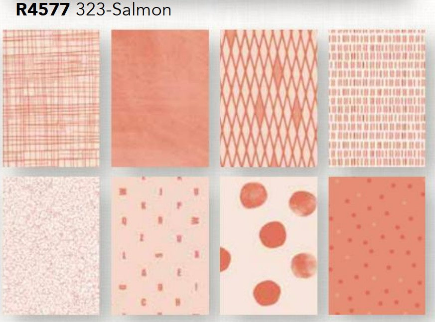 Fat Quarter Panel (44in x 72in) Salmon