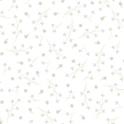 Pretty Petals Floral White Grey
