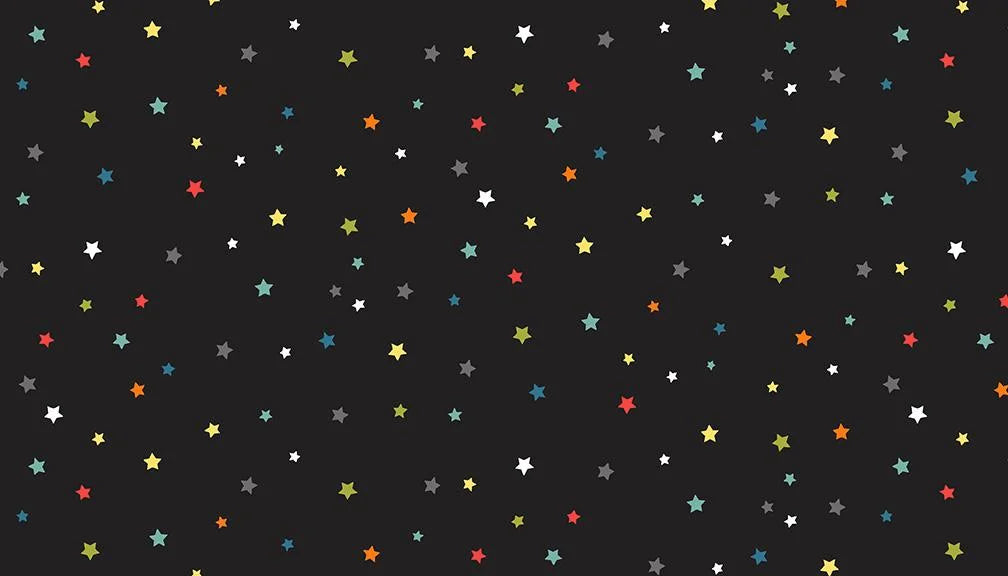 Outer Space Multi Star Black