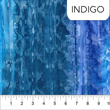 Brush Strokes Indigo