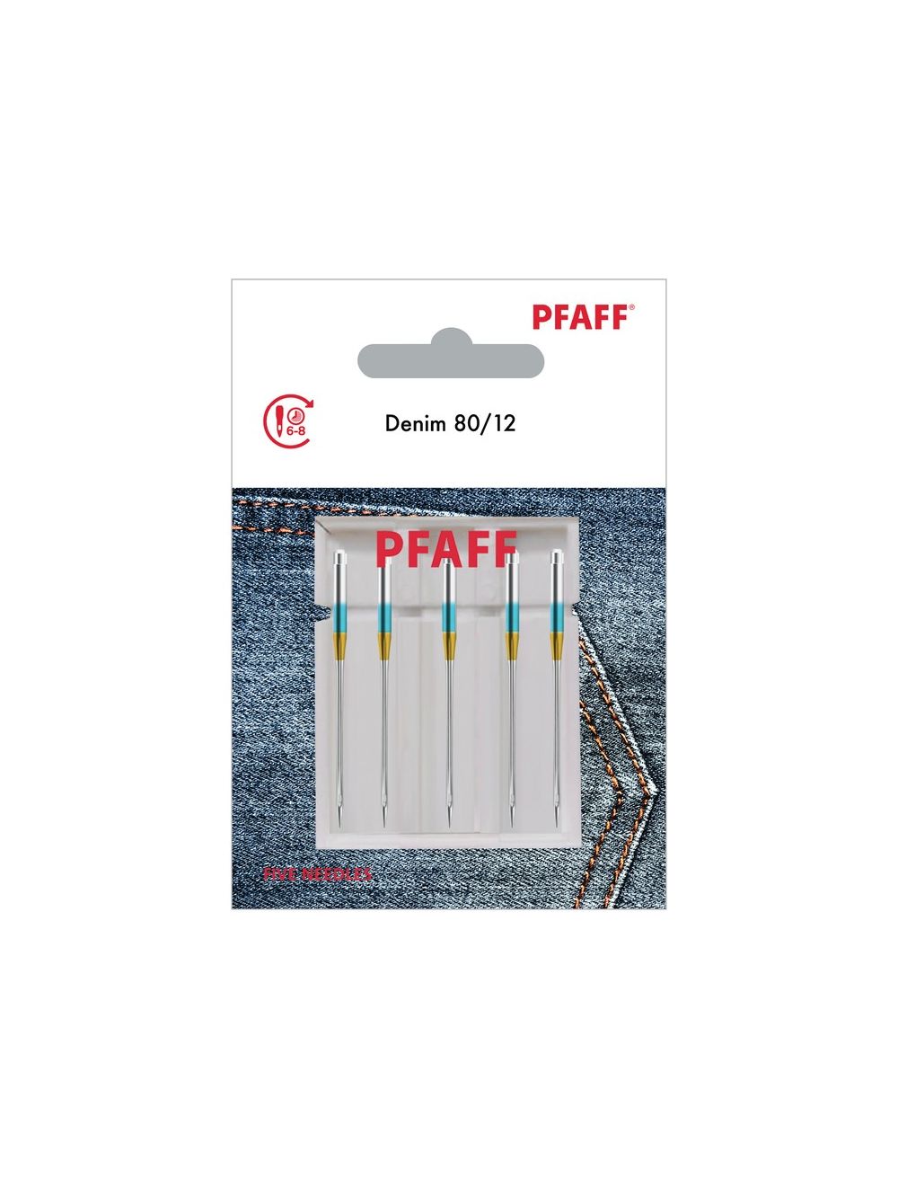 PFAFF Denim 80/12 Needles (5pk)