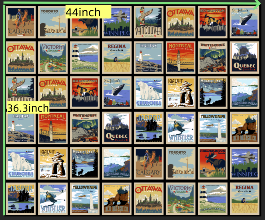 Proudly Canadian - 3 Panels Combined Vintage