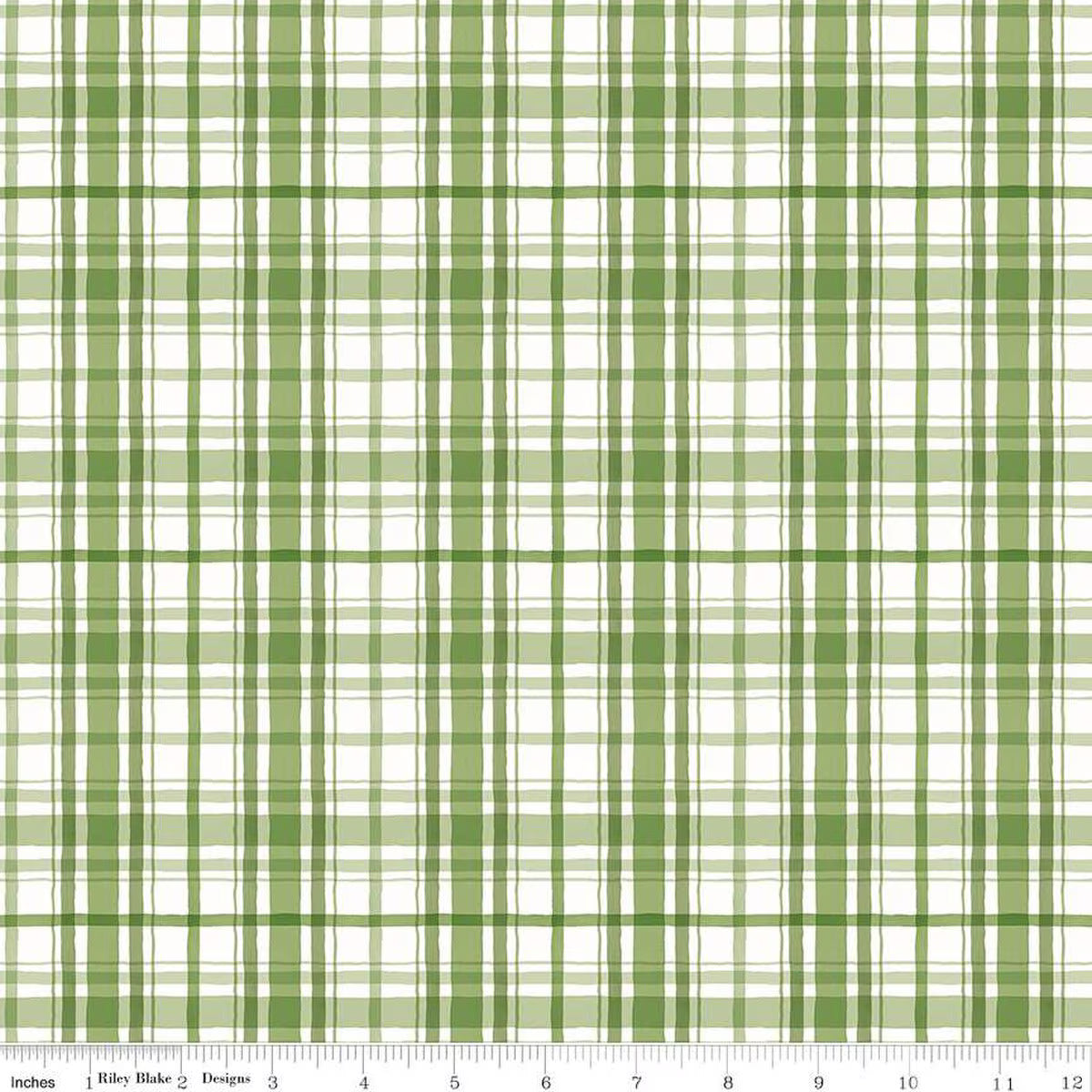 FQ Santa's Tree Farm Plaid Green