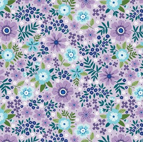 Seaside Garden Lavender 108" Wide Back
