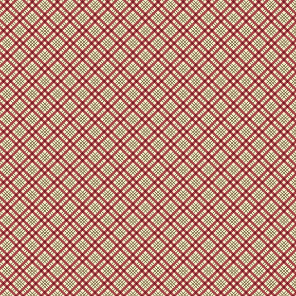 EOB 28 INCH Songbird Holiday Diagonal Plaid Red