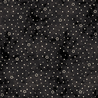 Spooky Stitches Star Dot Black