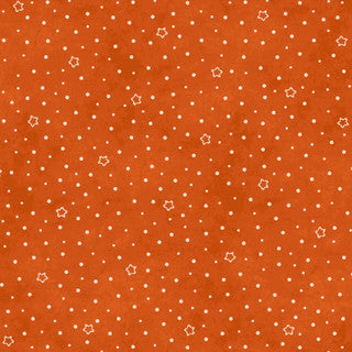 Spooky Stitches Star Dot Orange