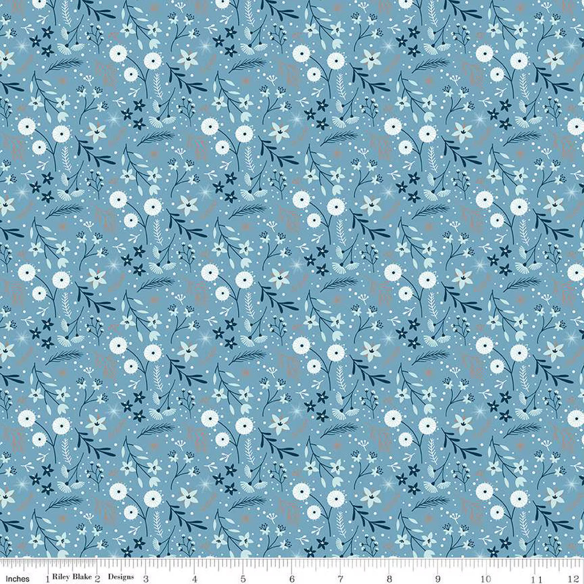 Winter Magic Floral Blue