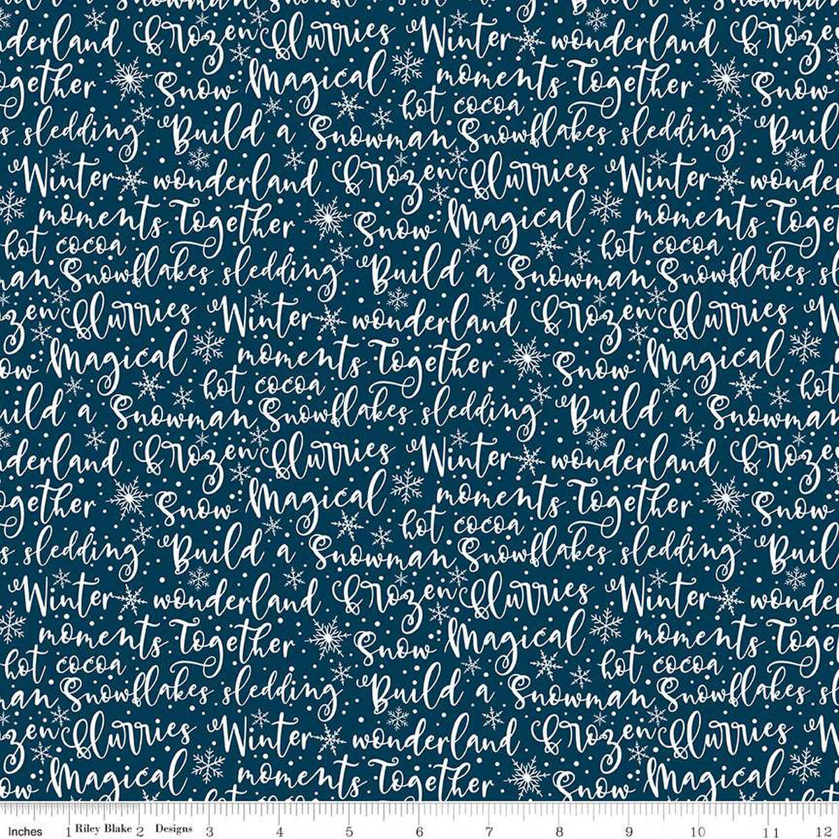 Winter Magic Winter Words Navy