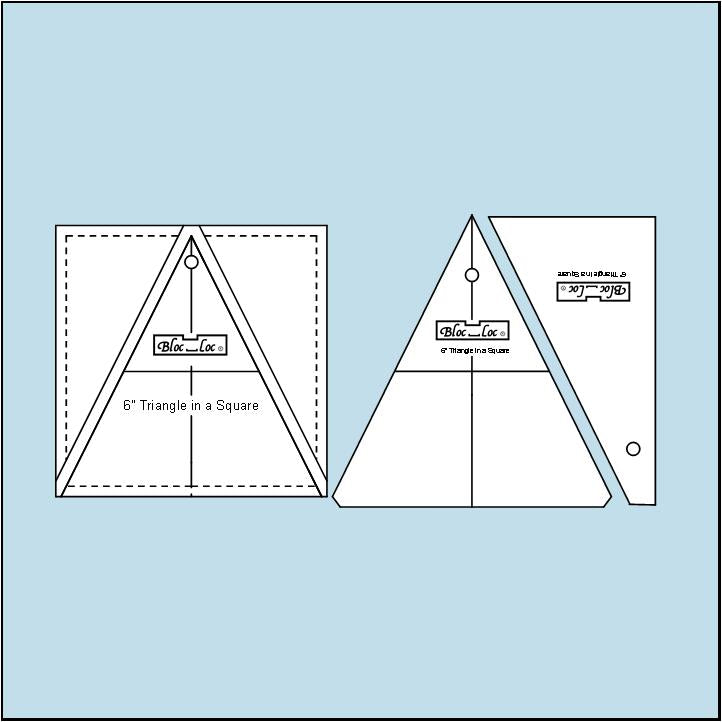 PRE-ORDER Triangle in a Square Ruler Set 6 x 6- TIS-6X6