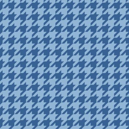Kimberbell Basics Houndstooth Blue Tonal