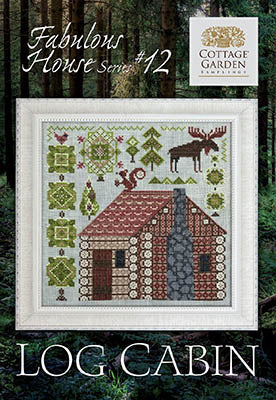 Cottage Garden Samplings - Fabulous House Series 12 - LogCabin