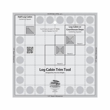 Creative Grids Ruler 8in Log Cabin Trim Tool