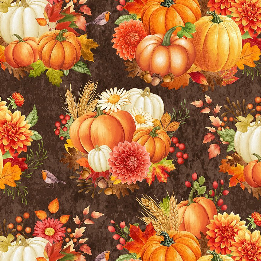 Gather With A Graceful Heart Pumpkin Brown