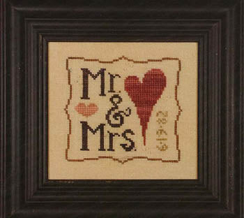 Heart in Hand Needleart - Mr & Mrs