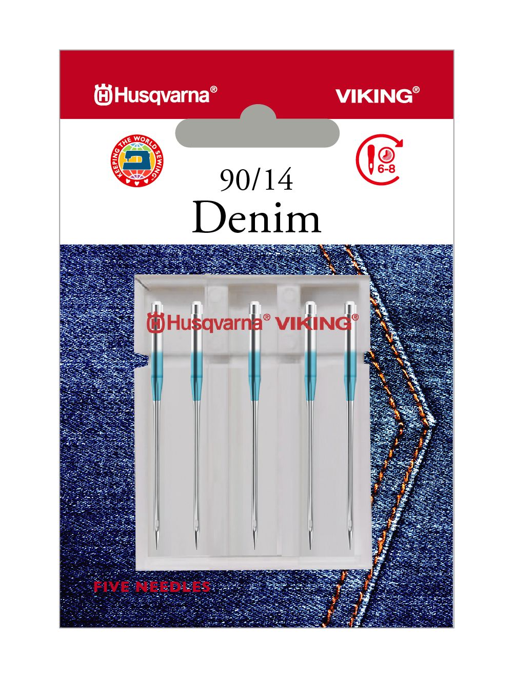 Husqvarna - Denim Needles 5 Pk
