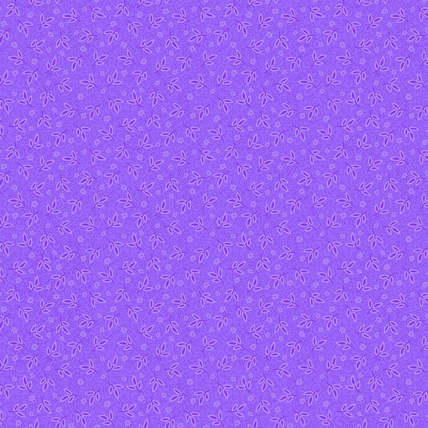 Indigo Garden Allover Leaves Purple