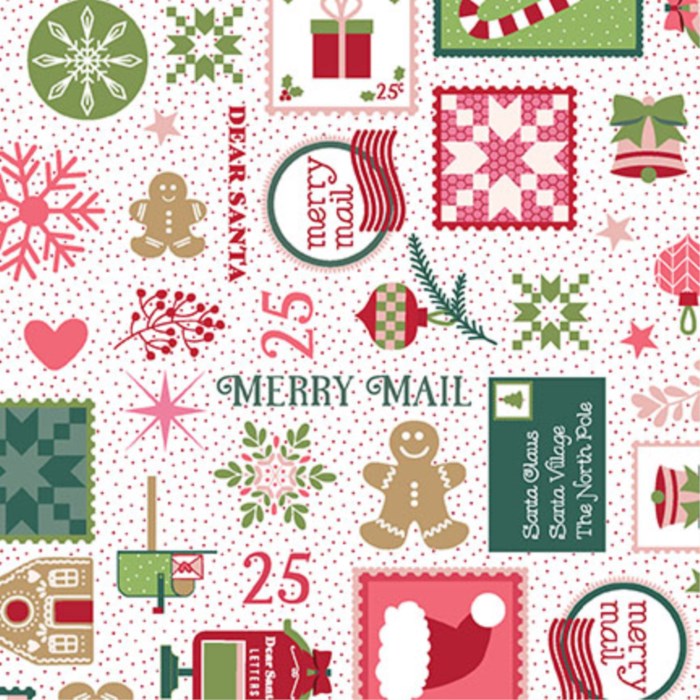 A Quilty Little Christmas Merry Mail White