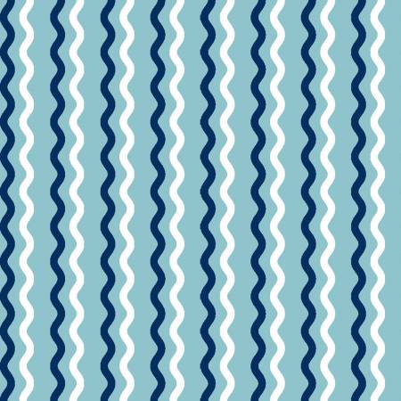 Kimberbell Basics Wavy Stripe Teal
