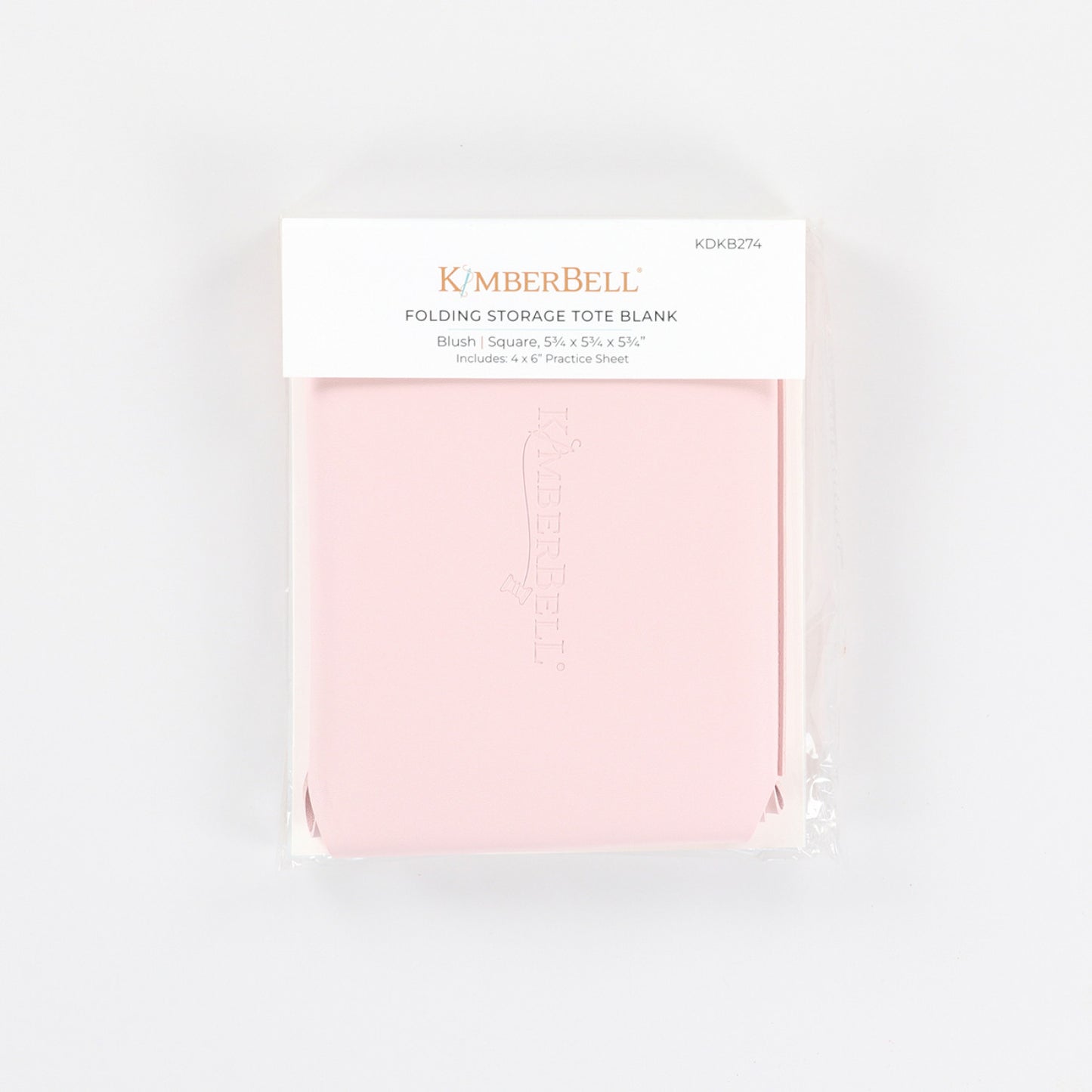 KB Folding Storage Tote Blank Blush