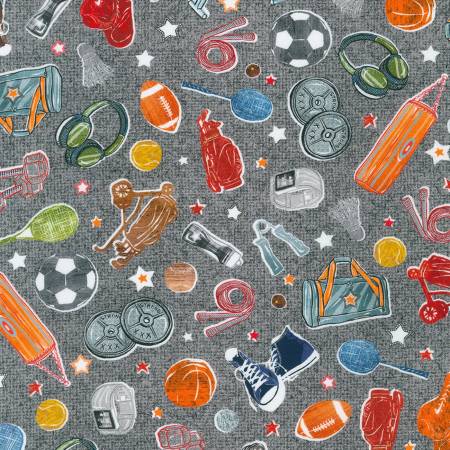 FQ Man Cave Sports Charcoal