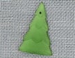 Mill Hill Glass Treasures - Large Christmas Tree Matte Tourmaline (12179)
