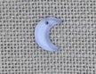 Mill Hill Glass Treasures - Sm Crescent Moon Matte lgt Sapphire (12186)