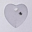 Mill Hill Crystal Treasures - 13050 Large Frosted Heart - Crystal
