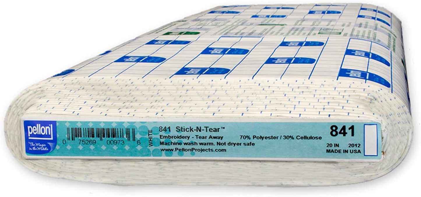 Stick-N-Tear Embroidery Stabilizer White