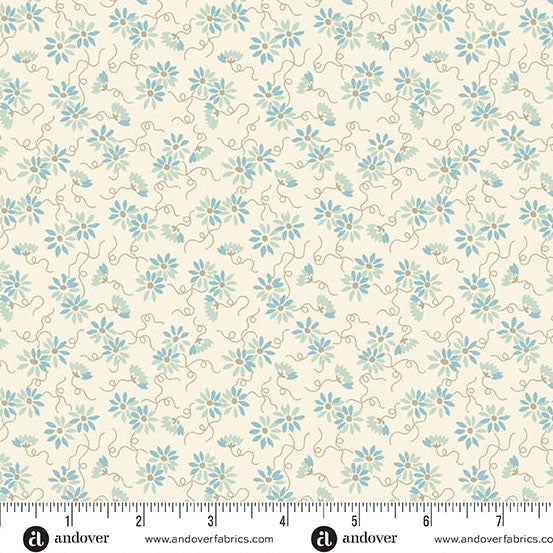 FQ Sewing Bird Daisy Chain Nimbus