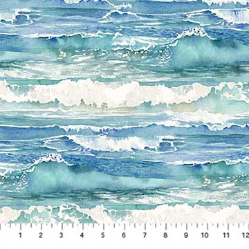 EOB Shore Thing Surf Waves Blue (1/4 m)