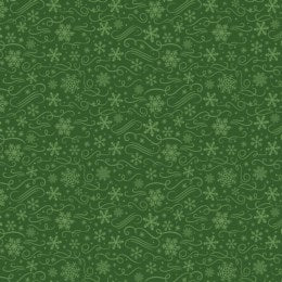 FQ The Magic of Christmas Snowflakes Green - 13644-GRN