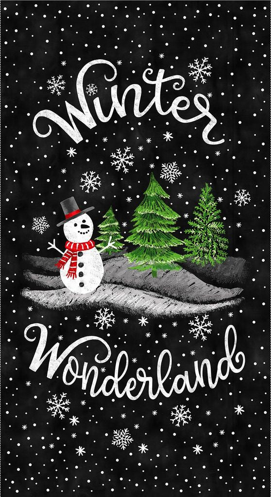 Winter Wonderland Panel Black