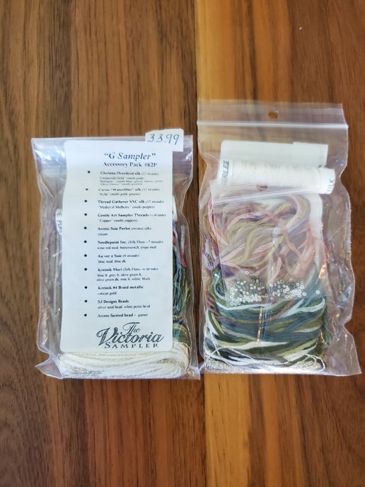 The Victoria Sampler - G Sampler Embellishment pack
