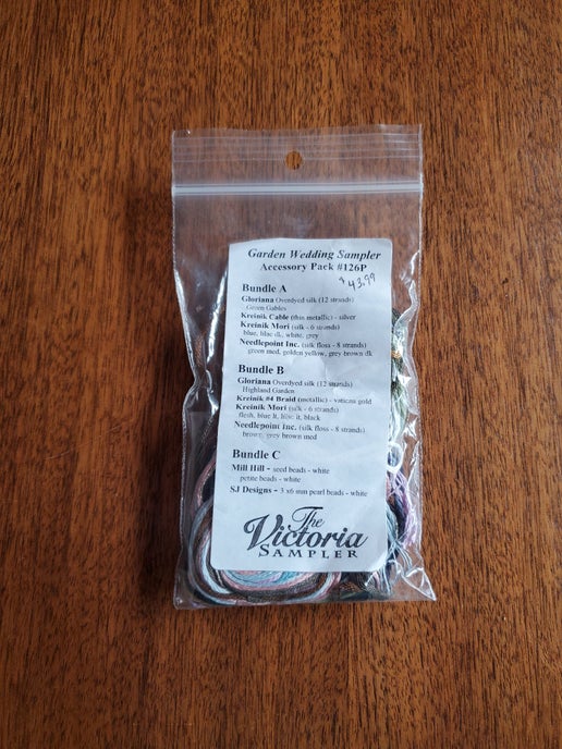 The Victoria Sampler - Garden Wedding Sampler Embellishment pack