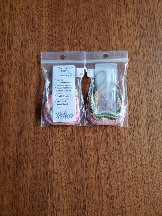 The Victoria Sampler - Heart Sweet Bag Embellishment pack