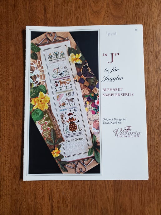 The Victoria Sampler - J is for Juggler (with embellishment pack)