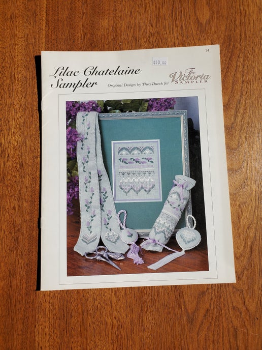 The Victoria Sampler - Lilac Chatelaine Sampler (with embellishment pack)