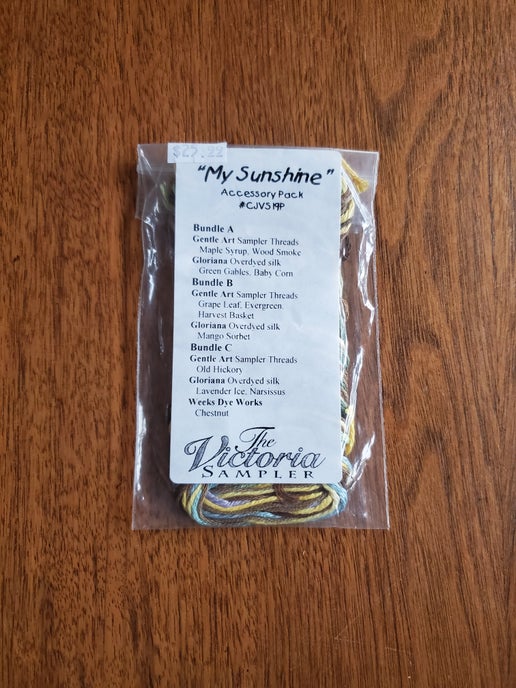 The Victoria Sampler - My Sunshine Embellishment pack