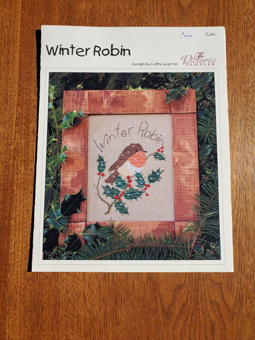 The Victoria Sampler - Winter Robin (with embellishment pack)