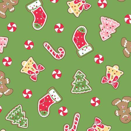Green Christmas Cookies - 9671M-G