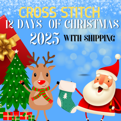 PRE-ORDER - CROSS STITCH - TCBQ 12 Days of Christmas with Shipping
