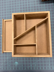 Hand Crafted Creative Grid Scrap Crazy 8in Ruler Box